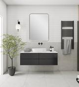 Deen Steel Curved Framed Mirror - McDaids Bathroom Plumbing Tiles image