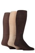 IOMI Cushion Foot Bamboo Diabetic Knee High 6-8.5 Coffee Bean