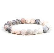 Pink Zebra Jasper Bracelet Peaceful Vibes image