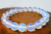 Opalite Crystal Bead Bracelet Elastic 8mm image