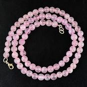 Rose Quartz Crystal Bead Necklace image