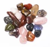 Random Scoop of Mixed South Africa tumbled stones A quality image