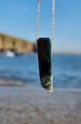 Green Leaf Agate "Let it go" Emotional Healing Amulet image