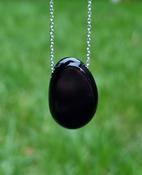 Black Obsidian Crystal Pendant Necklace Grounding/Protection image