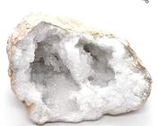 Geode Cluster Clear Quartz Snow White Sparkly Geode Large image