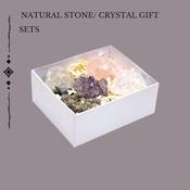CRYSTAL GIFT BOX  SET - 7 ROUGH CRYSTALS AND MINERALS - LARGE image