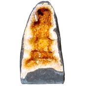 Citrine Cathedral Crystal Cluster Quartz Geode XL image