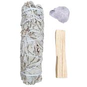 WHITE CALIFORNIAN SAGE SELF BLESSING SMUDGING GIFT SET image