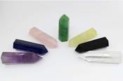 Healing Crystal Wand Point Faceted Prism Heloxahon for Reiki Chakra Meditation Therapy  image