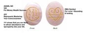 Rose Quartz Crystal Love Switch Word &amp; Zibu Symbol of Balance Heart Stone  Switch words Gemstone for Reiki Healing Crystal for Men and Women image