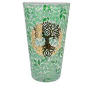 Tree of Life Drinking Glass Green image