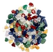 Tibetan Five Chakra tumbled stone mix image
