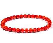 Bracelet Bamboo Coral Red Positivity Happiness Journey Protection image