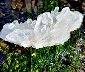 Clear Cluster Quartz Rough Crystal Natural Stone image
