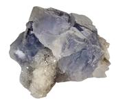 BLUE CUBIC WATER CLEAR FLUORITE WITH PHANTOMS, FLUORITE QUARTZ CRYSTAL image