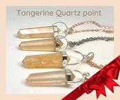 Tangerine Quartz Point Pendant image