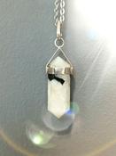 Moonstone Pendant Natural stone Crystal Necklace - Balance, Harmony &amp; New beginning image