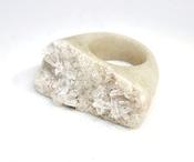 Cluster natural stone ring image
