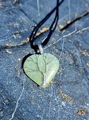 Green Aventurine with Mica Heart Tree of Life Wire-wrapped Pendant Necklace  - Safe Journey image