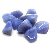 Agate Blue Lace Natural Crystal Tumbled image