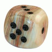 Green Lace Irish Marble Dice Cube Natural Stone Large image