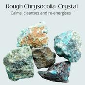 Rough Chrysocolla Natural Crystal Calms/ Re-energies
