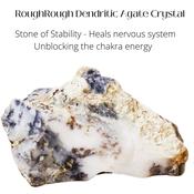 Dendritic Agate Rough Natural. Stone of Stability, Luck and Abundance