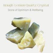 Serpentine Rough Crystal  Lemon Green Quartz Stone