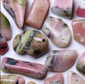Pink Opal tumbled crystal. Stone of Peace &amp; Tranquility 20-30mm image