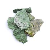 Rough Green Quartz with Diopside Crystal Large image