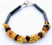 Amber Adult bracelet  Natural Baltic Amber Energy Joy Happiness Protection image