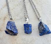 Lapis lazuli Rough Gemstone Pendant - "Good luck" / "Love me" Self-love Self Confidence image