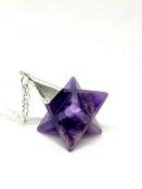 Merkaba Silver Pendant Necklace image