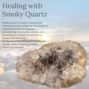 Smoky Quartz Druzy Natural Stone Specimen Crystal