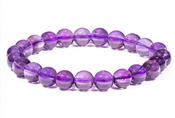 Crystal Bracelet Amethyst 8mm bead image
