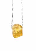 Citrine Ctystal 925 Sterling Silver Amulet of Joy and Happiness image