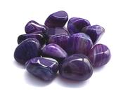 Purple Banded Agate Tumbled Stone – STRENGTH &amp; COURAGE 2.5-3.5cm