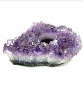 Amethyst Crystal Cluster Druzy Tealight Holder Repair Balance Aura image
