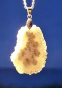 White Stalactite Stainless Steel Necklace - Inner Peace &amp; Mind image