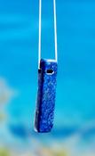 Lapis Lazuli / Ryrite infusions "Good Luck" / "Love me" Harmony &amp; Self Confidence Amulet 4cm 925 pure Sterling Silver image
