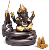 Ganesh Incense Burner Backflow Cones and Sticks image
