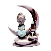 Backflow Cone  Incense Burner Buddha on Moon image