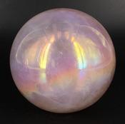 Rose Aura Sphere ±55mm Crystal Quartz