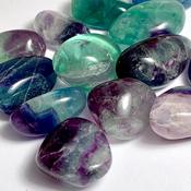 Rainbow Fluorite Tumbled Crystal AAA quality image