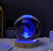 Man On The Moon - Memories Crystal Ball LED Light Lamp image