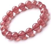 Strawberry Quartz Crystal Bracelet image