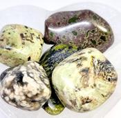 Dragon Jade Nephrite tumbled Palm Stone Crystal Green