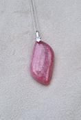 Thulite Crystal 925 Sterling Silver Amulet Necklace image