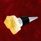Citrine Crystal Bottle Stopper image