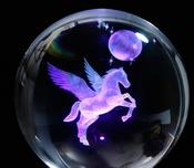 SUNRISE PEGASUS GLOBE MEMORIES CRYSTAL LED LIGHT BALL LAMP image